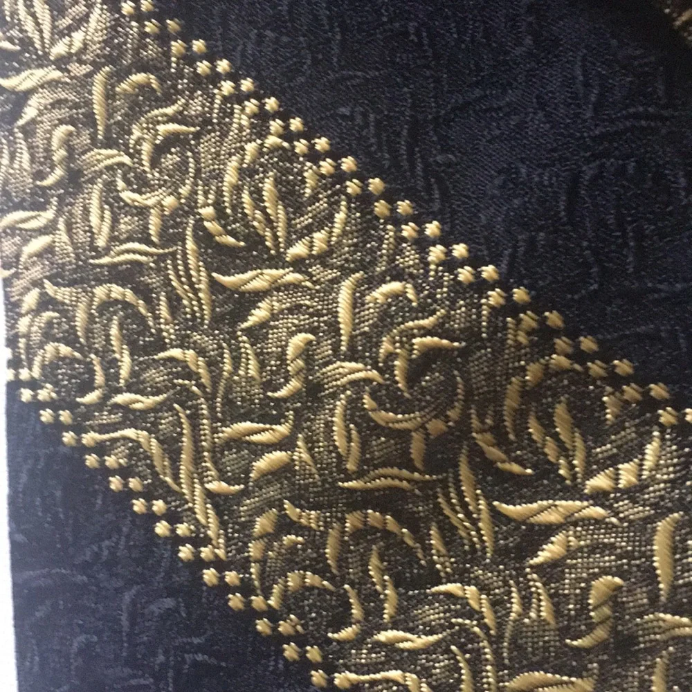 Neck Tie Patterned Men’s Black Gold Collector Item